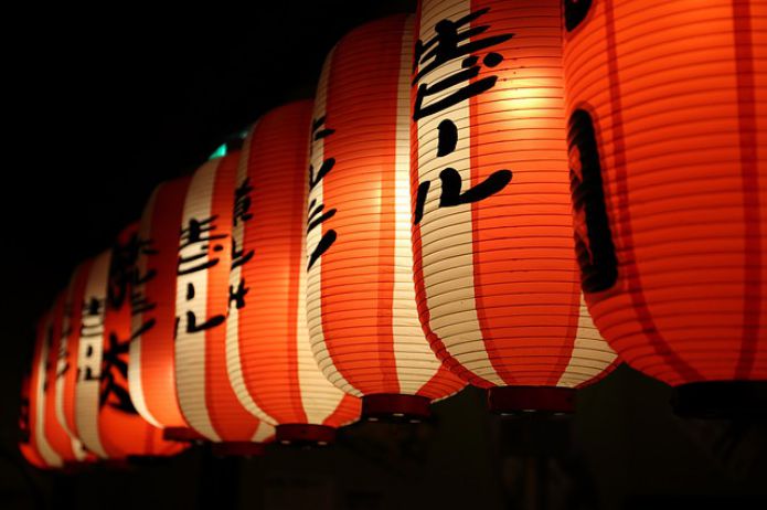 Китайские воздушные шары фонарики